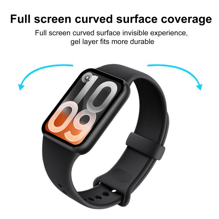 2Pcs Curved 3D Composite Soft Screen Protector Anti‑Scratch Full‑Cover Protective Film for Xiaomi Smart Band 10 Pro Smart Bracelet