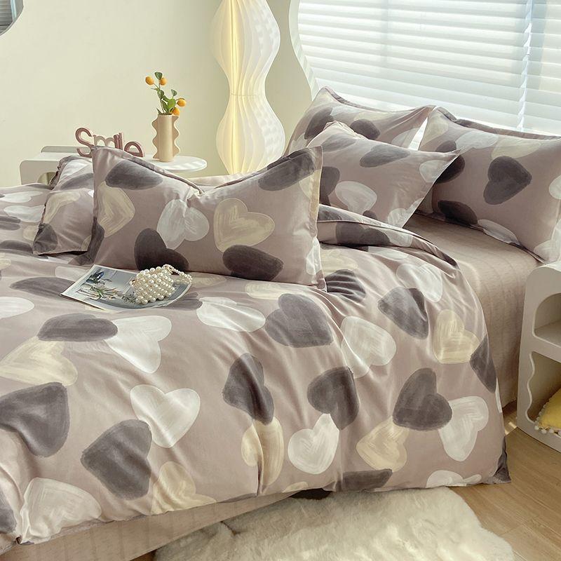 Small Fresh Bed Four-piece Dormitory Quilt Cover Three-piece Bed Sheet Set