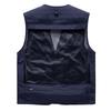 Summer Men Mesh Pockets Fishing Photography Breathable Vests Coats Men Outdoor Waistcoats Sleeveless Jackets