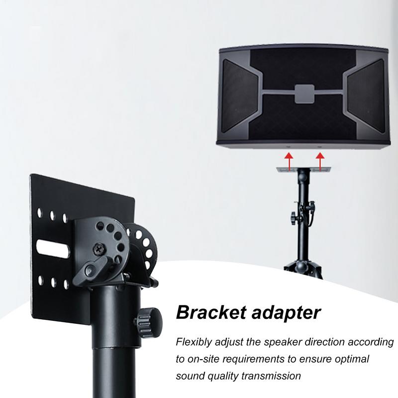 35mm Metal Tripod Pole Mount Rotatable DJ Speaker Stand Adapter Tripod Holder Mounting Base Mic Stand Bracket Adapter