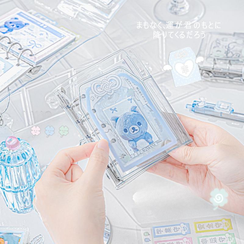 Transparent PVC Photocard Album for 3 Inch Card Amulet Series Photo Binder with 15pcs Lucky Charm Kpop Idol Photo Album 2025 New