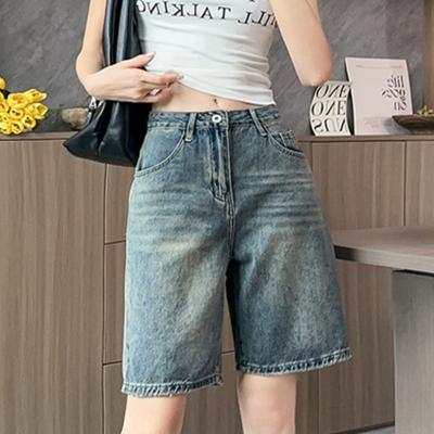 High Street Y2k Volné džínové šortky Dámské Kalhoty s vysokým pasem Sexy Vintage Hotsweet Ženská Estetická Módní Design Kalhoty Léto