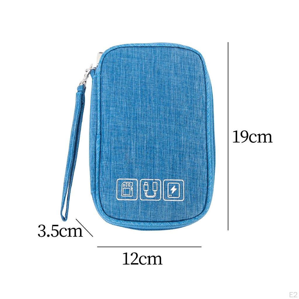 Portable Travel Organizer Bag Cord Waterproof for Cables Hard Drives Headphone