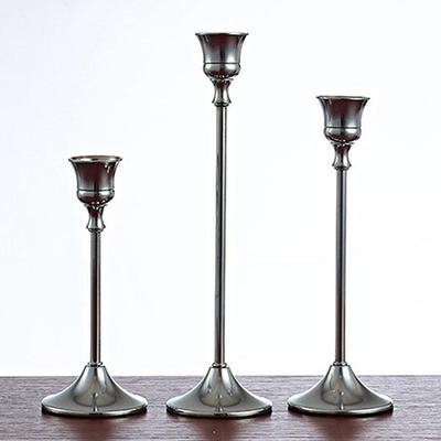 Portacandele da pranzo per matrimonio Centrotavola da tavolo Portacandele decorativo Ornamenti per portacandele conici a testa singola
