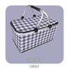 Large Capacity Portable Picnic Basket Cooler Bag with Aluminum Foil for Outdoor Camping