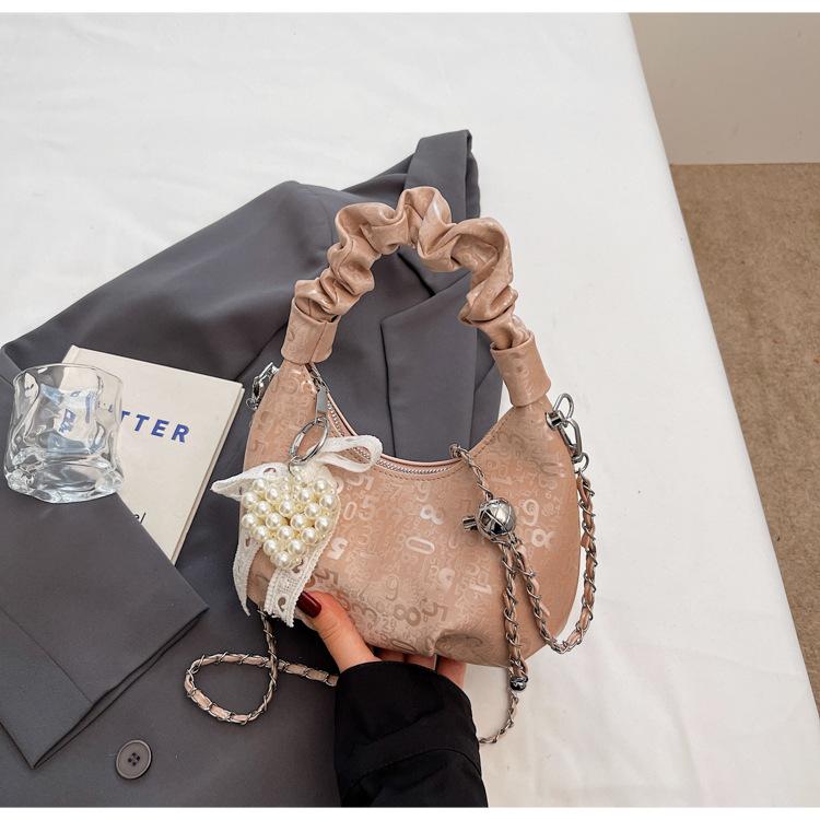 Women's bag 2025 new shoulder messenger dumpling bag Internet celebrity Korean version handbag foreign style high sense messenger bag