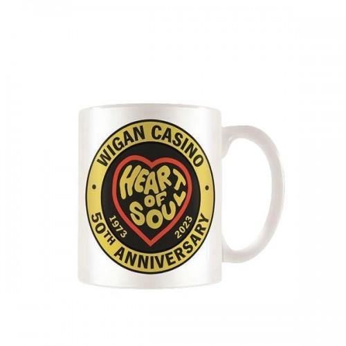 Wigan Casino Keep The Faith Heart 50th Anniversary Mug