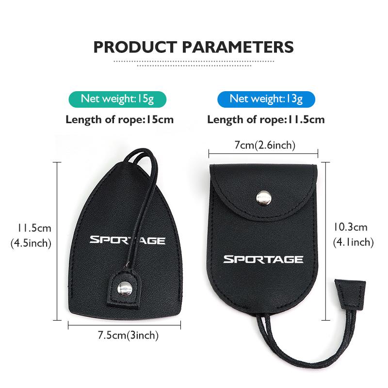 Car Keychain Case Zipper Carbon Fiber Key Protector Cover For KIA Sportage Ceed Sorento Niro Cadenza Proceed Sephia