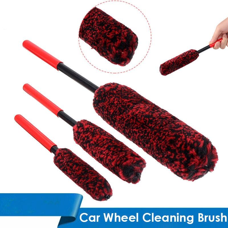3pcs Luxury Super Plush Soft Car Rim Cleaning Brush Tool Kit High Quality