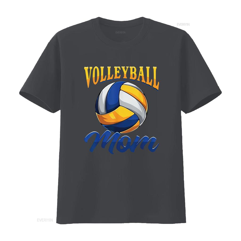 Volleyball Mom T Shirt vintage Washed Stylish homme Comfortable Unisex Soft Breathable Top For Everyday Wear streetwear