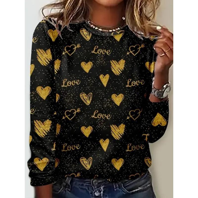 Spring Summer Women's Casual Versatile Fashion Trend Anime Printed Round Neck T-shirt