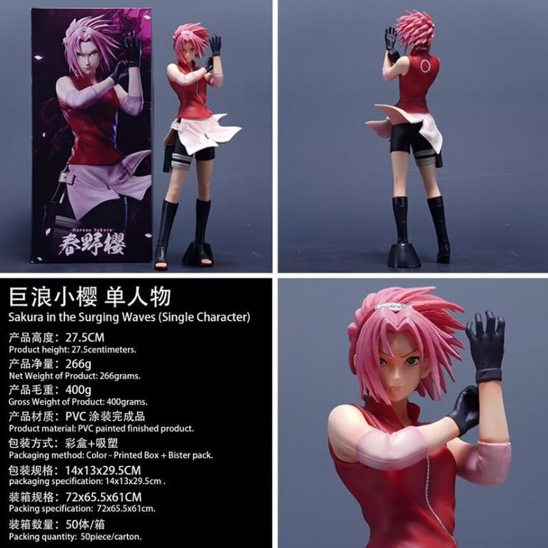 Фигурка Наруто гигантская волна Сакура бог двери Харуно Сакура анимация периферия украшения двумерная модель статуэтка подарок
