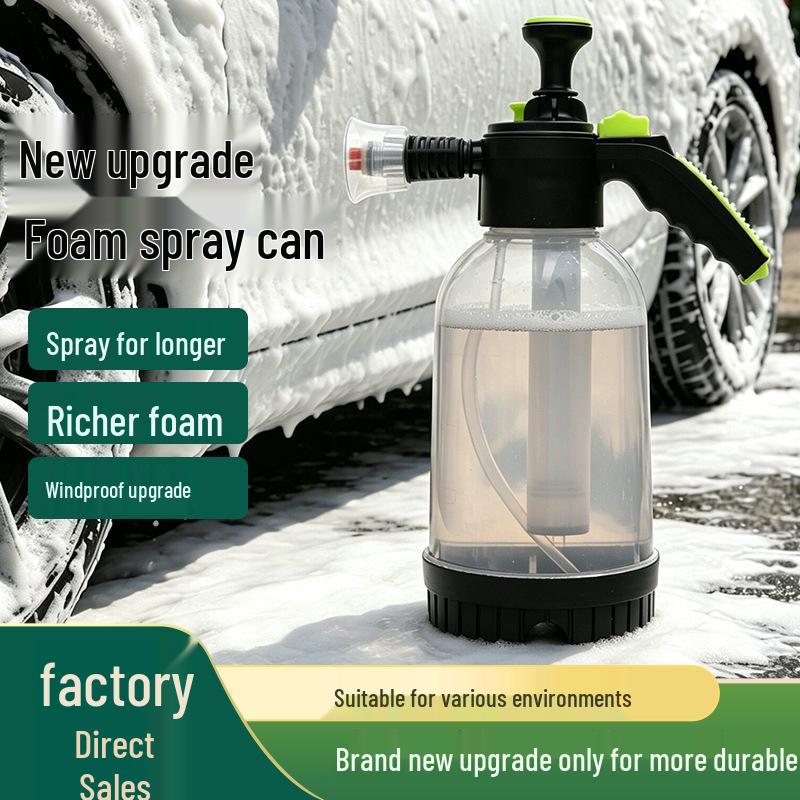 Fan-Shaped Foam Car Wash Sprayer with Pressure Relief Valve for Home Use