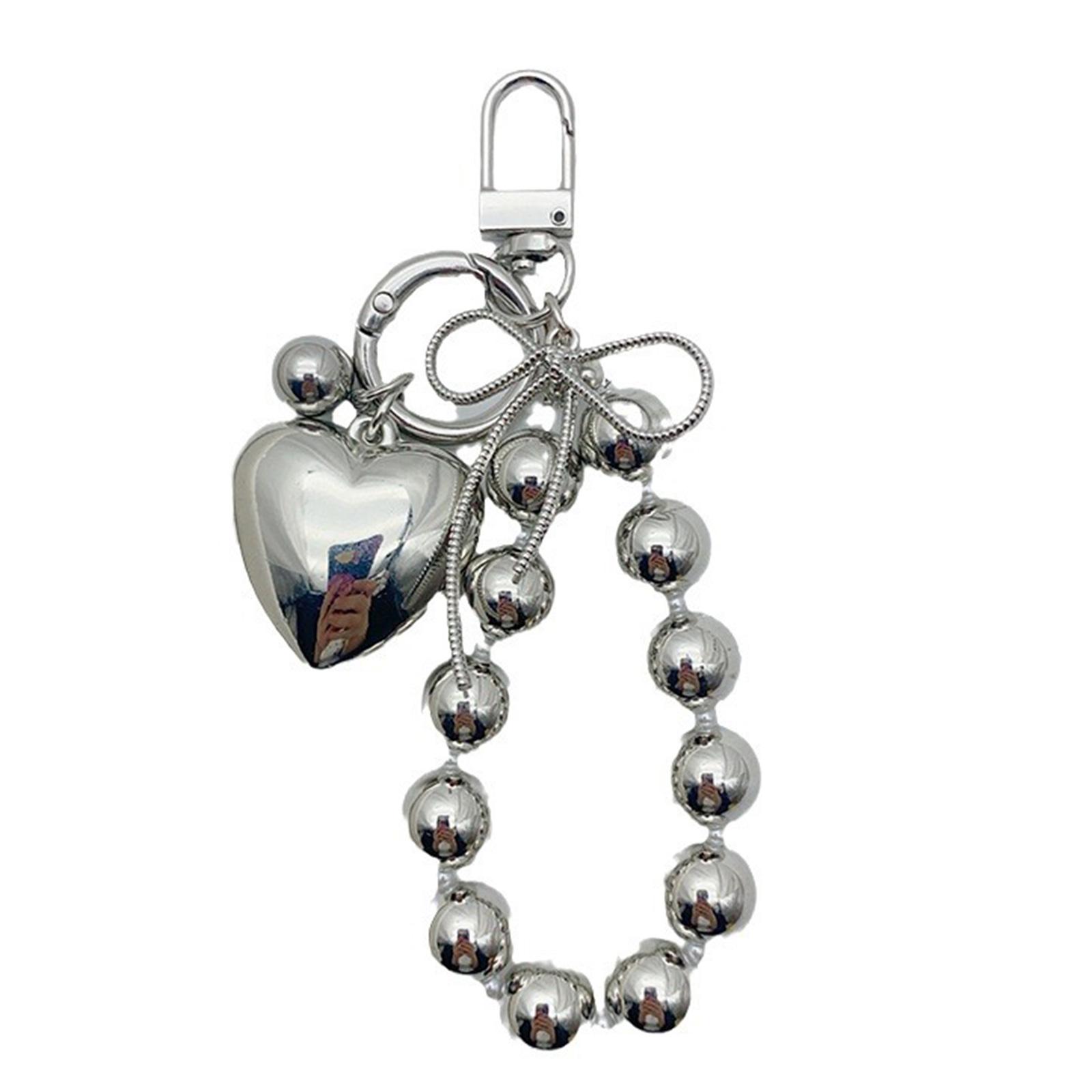 

Модный брелок с подвеской в виде сердца, стильный металлический бант, брелок, аксессуар, подарок для повседневного использования