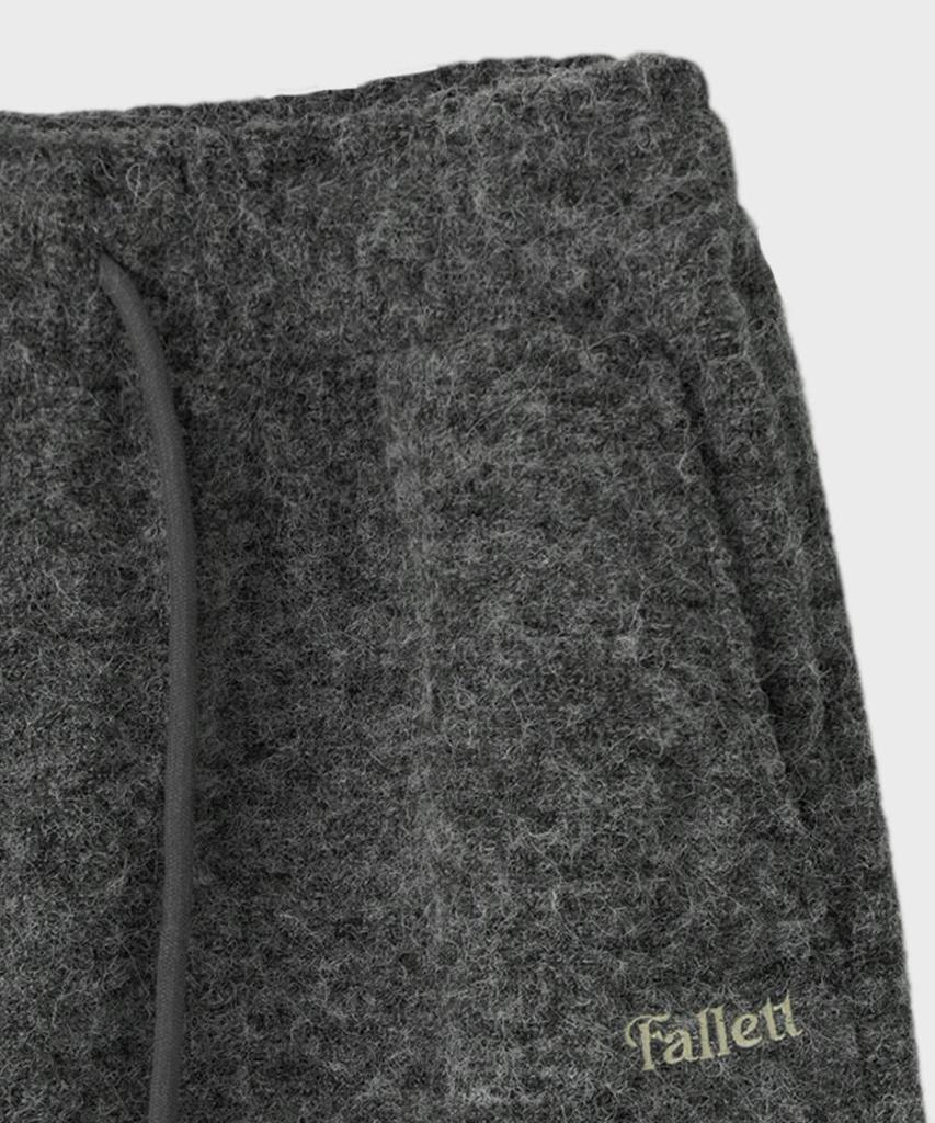 FALLETT Fleece Two-Way Elastic Waist Pants Gray