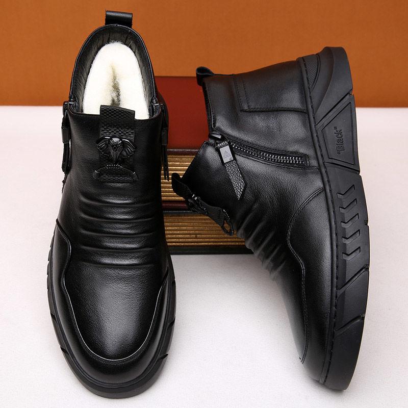 New Snow Boots Protective and Wear-resistant Sole Man Boots Warm and Comfortable Winter Walking Boots Big Size