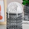 Self-Absorbing Flowerpot with Transparent Water Level Indicator Self Watering Planter with Bubble Texture Double-Layer Design for Indoor Plants