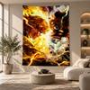 Arazzo Decorativo, Arte da Parete Stampato Demon Slayer, Appeso a Parete Leggero per Sfondo Camera da Letto