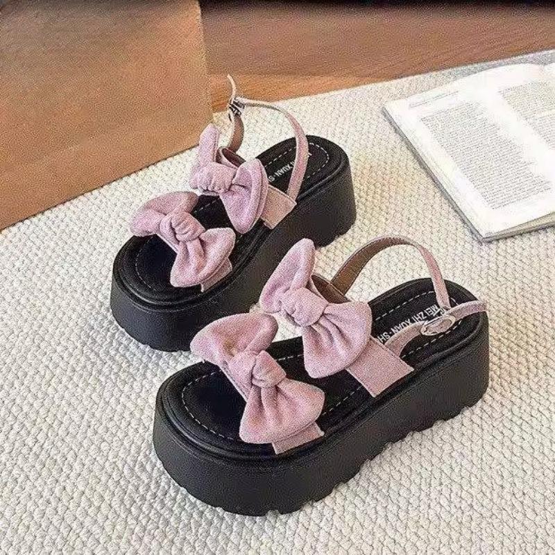Lässige Ein-Schulter-Schnallenschuhe Dicksohlige Ein-Fuß-Sandalen Damenschuhe