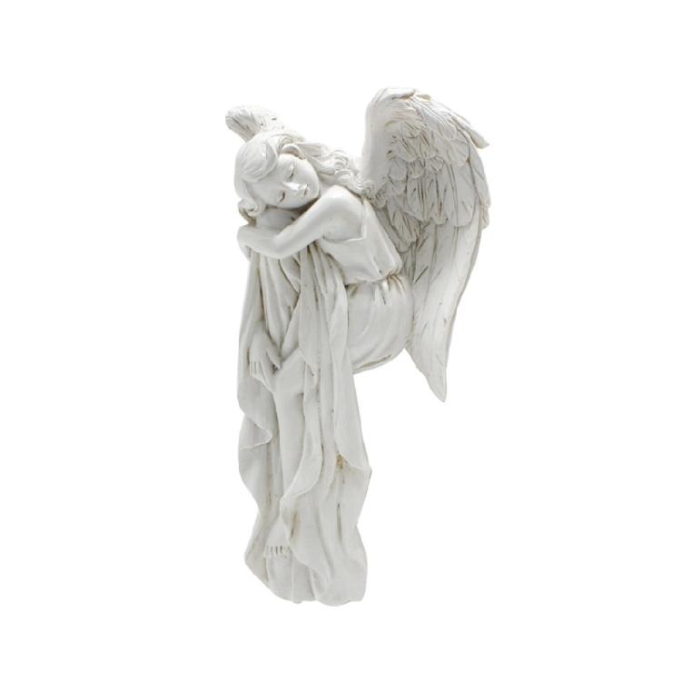 Creative Resin Angelic Figurine European Hanging Door Frames Enhances Space Decoration for Homeowner and Designers
