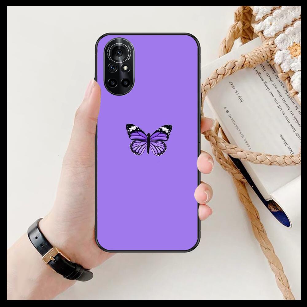 Schöne Schmetterlingsmuster Klare Handyhülle Für Huawei Honor 20 10 9 8A 7 5T X Pro Lite 5G Schwarz Etui Coque Hoesjes Comic Fas