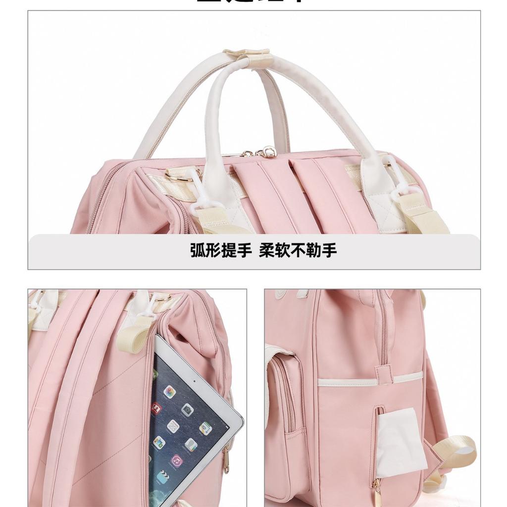 Schoolbag parent-child mommy bag mother and baby walking small bag go out lightweight carry 1011 new double shoulder mother and child bag travel bag