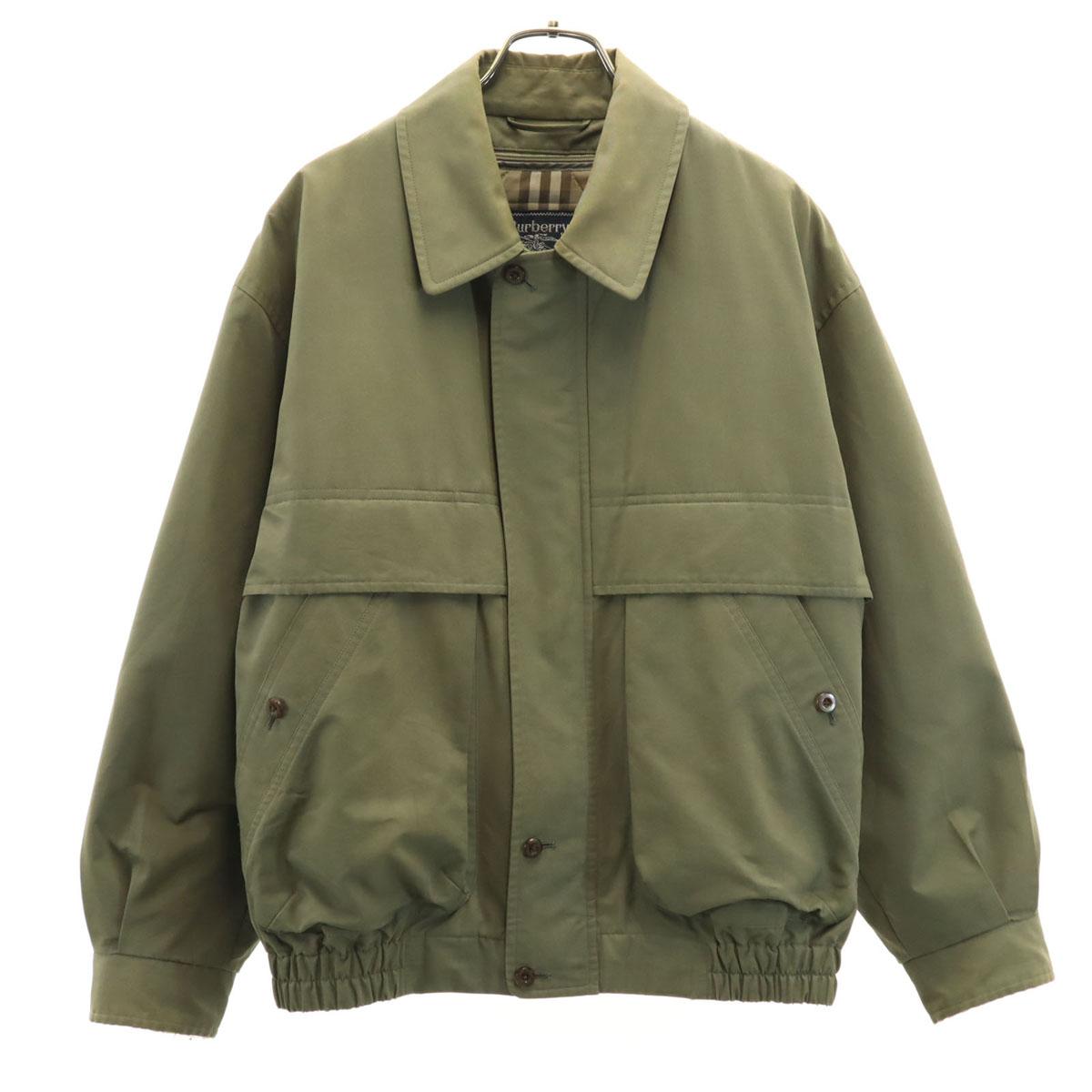 

Burberrys 90-х годов Старый Блузон с длинным рукавом L Оливковая Куртка с подкладкой Мужская Б/у