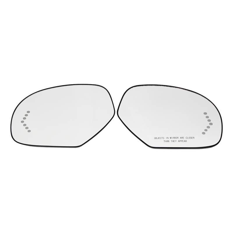 2PCS For Cadillac Escalade ESV Chevrolet Avalanche Silverado Suburban Tahoe GMC Yukon Heated Rear Side Wing Mirror Glass
