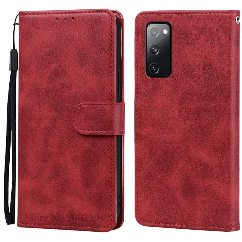 For Samsung S20 FE Case S20+ Ultra Leather Flip Case on For Fundas Samsung Galaxy S 20 FE S20FE G780F Phone Case Wallet Cover