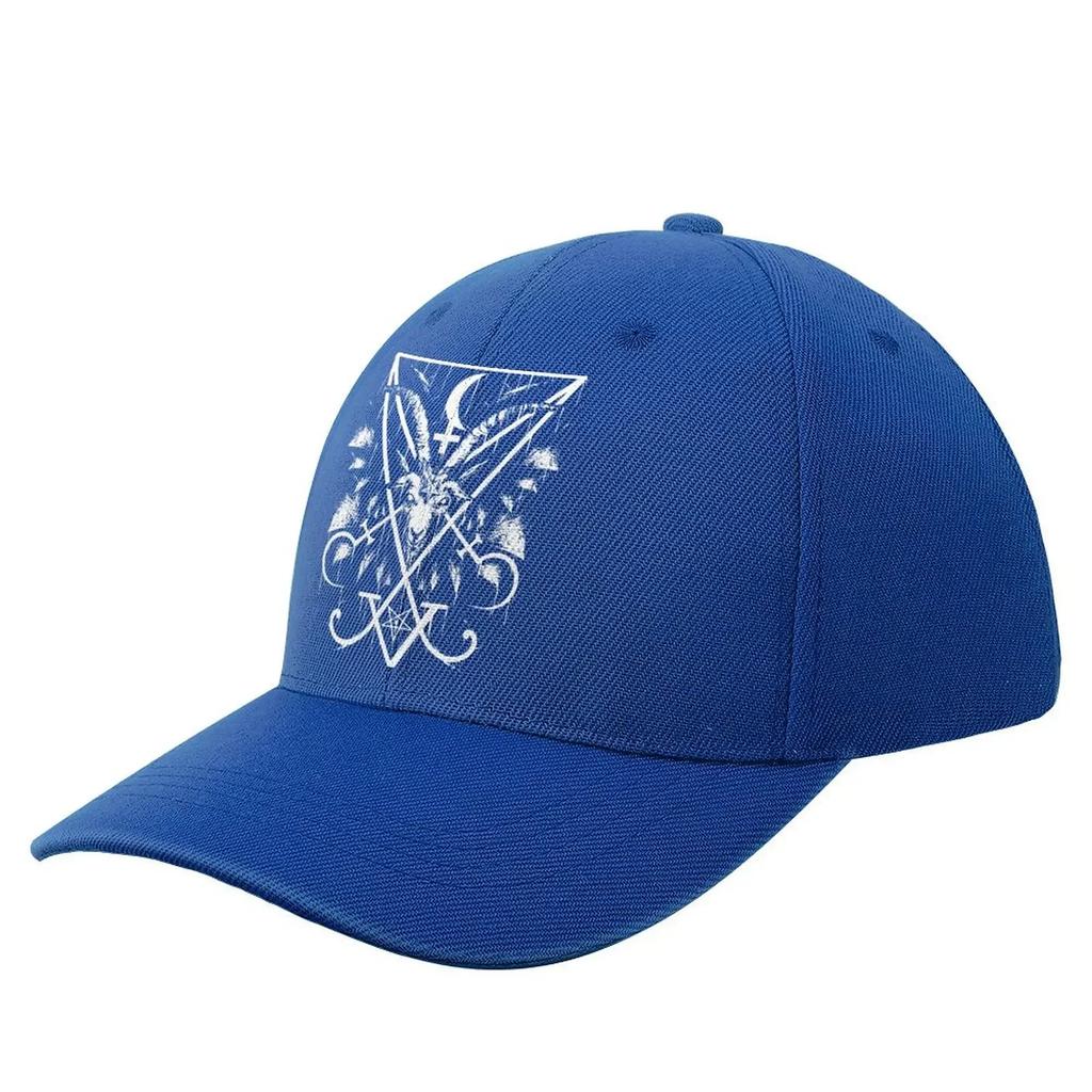 SIGIL OF LUCIFER AND BAPHOMET Baseball Cap Lucifer Sigil Satan Vintage Trucker Hat Summer Unisex Skate Printed Baseball Caps