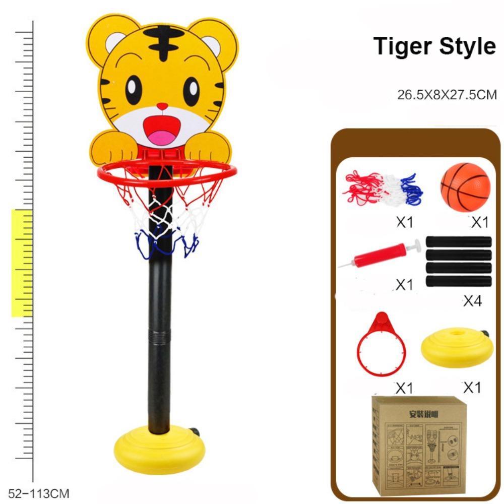 Adjustable 52-113Cm Toddler Cartoon Basketball Hoop Parent-Child Interactive Outdoor Indoor Ball Sport Backboard Rim Shoot