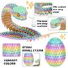 3D Printed Snake with Egg Joint Mobility Simulate Snake Ornament Desktop Home Animal Decoration Kids Desktop accessories