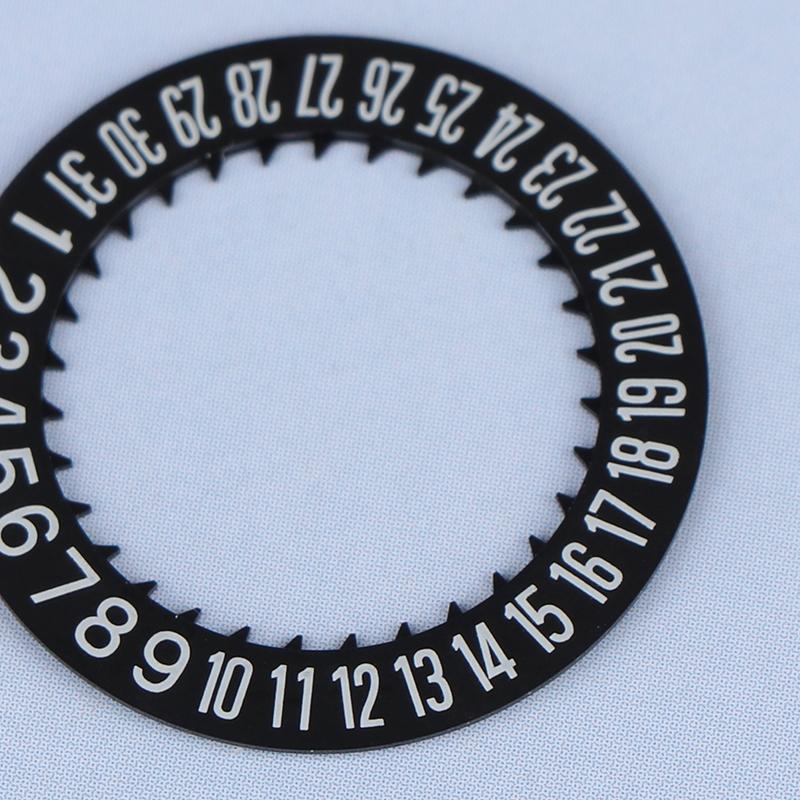 Watch Date Dial Fits Nh34-Nh35 Movement Black White Red Orange 3-Digit 6-Digit Automatic Mechanical Movt Day Date Dial Wheel