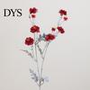 Maintenance Free Floral Decor Artificial Camellia Flowers, Realistic Fake Faux Silk Soft Texture Flowers Bendable Flower Stems for Home Vase