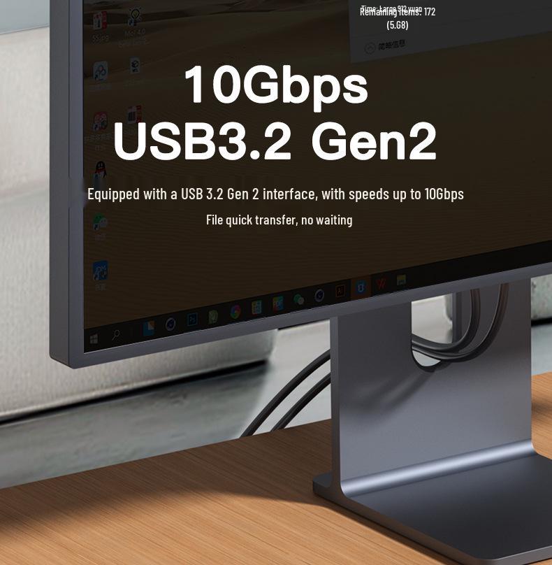 M.2 NVMe/SATA SSD Enclosure, CNC Aluminum Alloy [Non-Extruded]