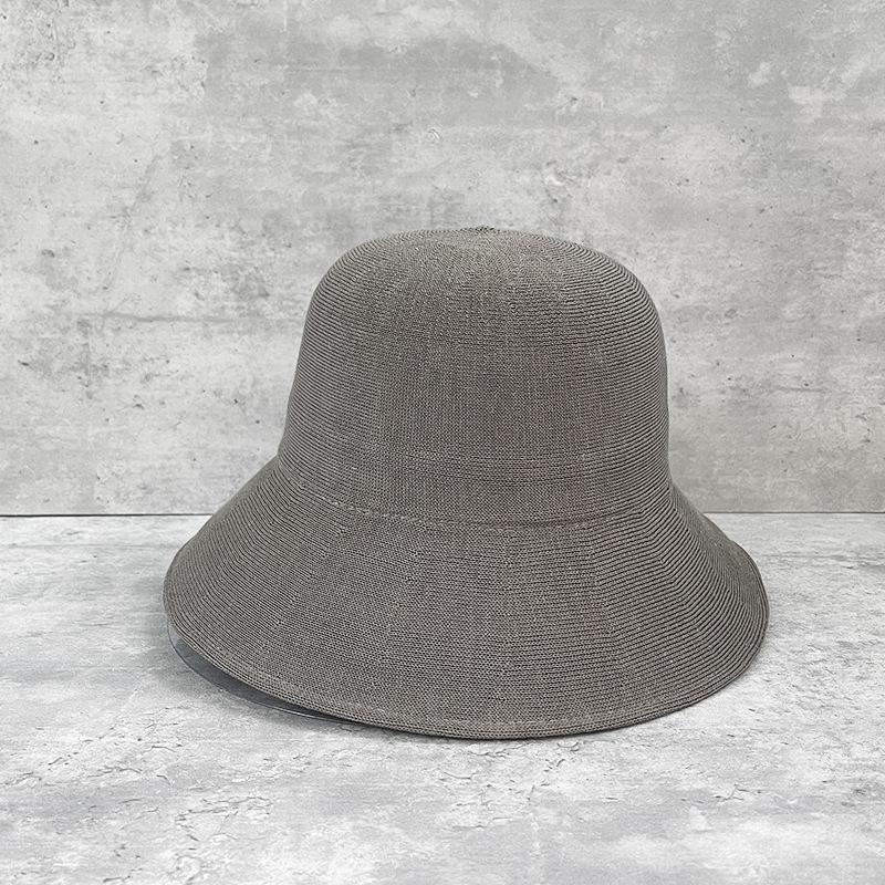 Light Luxury Ultra-Thin Silk Bucket Hat Women'S Summer Sunshade Sunscreen Basin Hat Mulberry Silk Breathable Big Eaves Casual Hat
