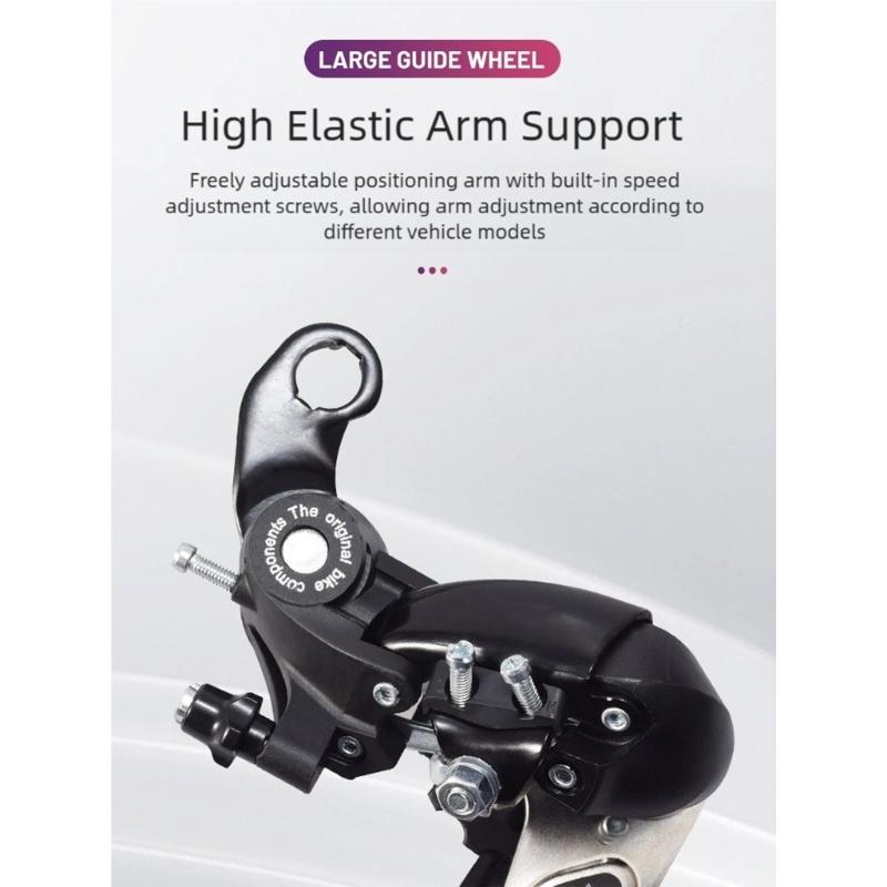 Aluminum Alloy Rear Derailleur Mountain Bicycles Derailleur 6/7/8 Speed Folding Bike Rear Derailleur Easy to Install