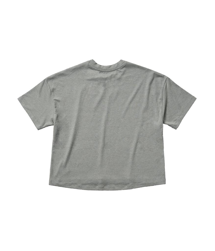 Negeotibeuseupeulliskeulleob (W) Claudia Solid Crop T-Shirt (Grey)