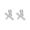 Pair Of Geometric 316L Stainless Steel Body Jewelry Geometric Body Studs For Unique Fashion And Style Expression