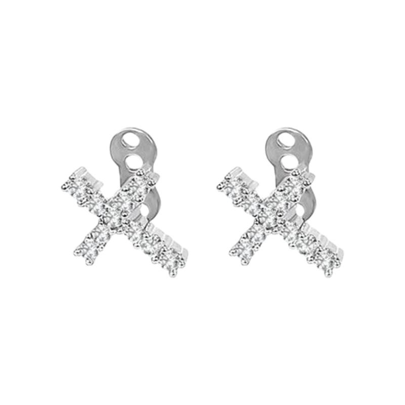 Pair Of Geometric 316L Stainless Steel Body Jewelry Geometric Body Studs For Unique Fashion And Style Expression
