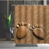 Tenda da Doccia Stampata con Sassi Muffa Lavabile con Ganci Decorazione Bagno Rocce Tende da Doccia 3D 240*180cm