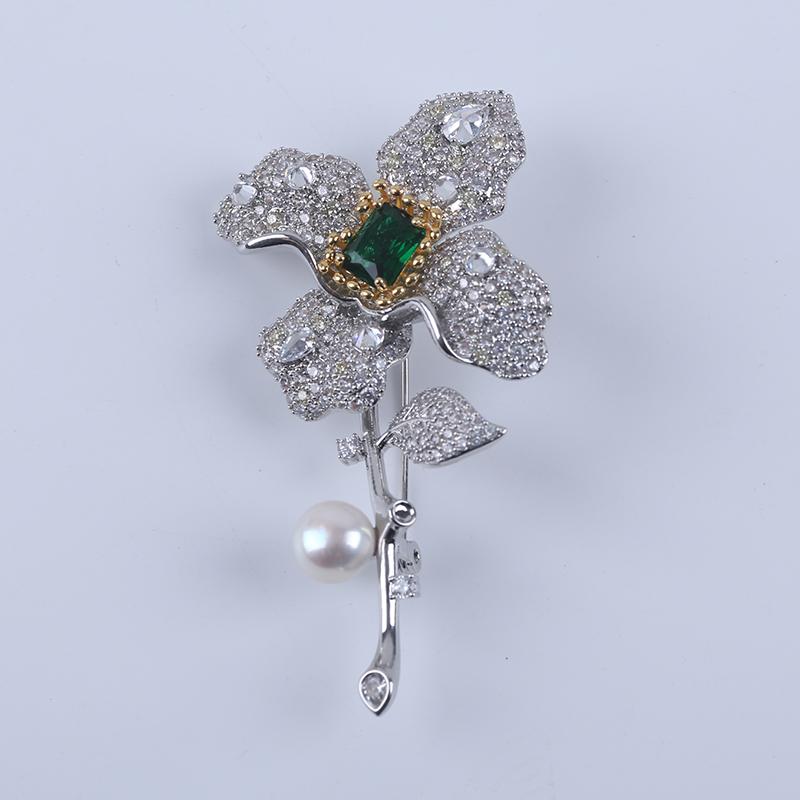 Luxury Atmospheric Freshwater Pearl Brooch Corsage Simple Pin Sweater Women's Coat Accessories Fashion Jewelry Brooches