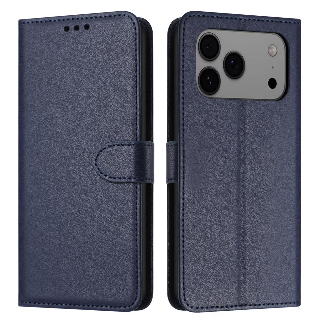For iPhone 17 Pro Case Stand Wallet Leather Phone Cover with Strap