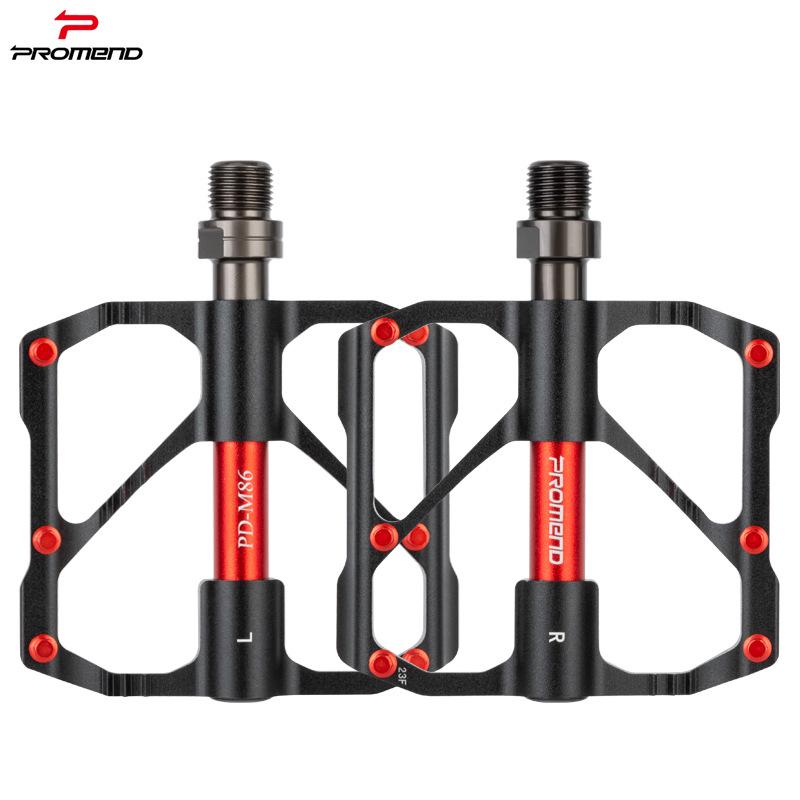 PROMEND M86 Aluminum Alloy Three-Bearing Bicycle Pedals for Mountain and Road Bikes