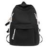 Schoolbag female Korean version student Harajuku female backpack, high school student junior high school ins wind large capacity solid color backpack