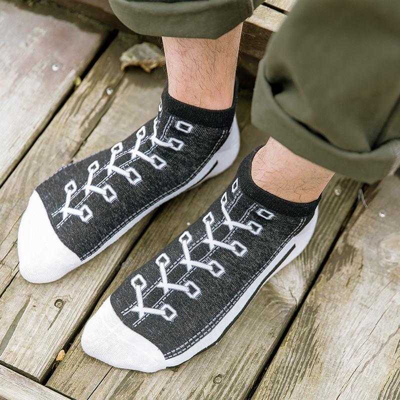 Męskie wiosenne skarpetki sportowe w stylu preppy