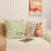 Easter Pillow Floral Rabbit Print Pillow Case Home Decor Cushion Cushion Linen Throw Pillow Case