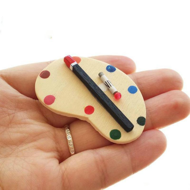 

Кукольный домик Мини Мебель Модель Выпускной Дизайн Палитра 2 Кисти Реквизит