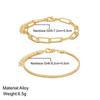 1/2 Pièces Bracelet Scintillant Pour Femmes Double Étage Couleur Argent Chaîne de Main Réglable Bijoux Accessoires Cadeau Fête de Mariage