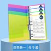 4pcs A4 Insert Transparent File Booklet Archive Folder Contract Folder Office Supplies Folder Information Booklet